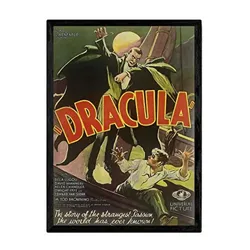 POSTER Dracula Vintage A4 Schwarzer Rahmen