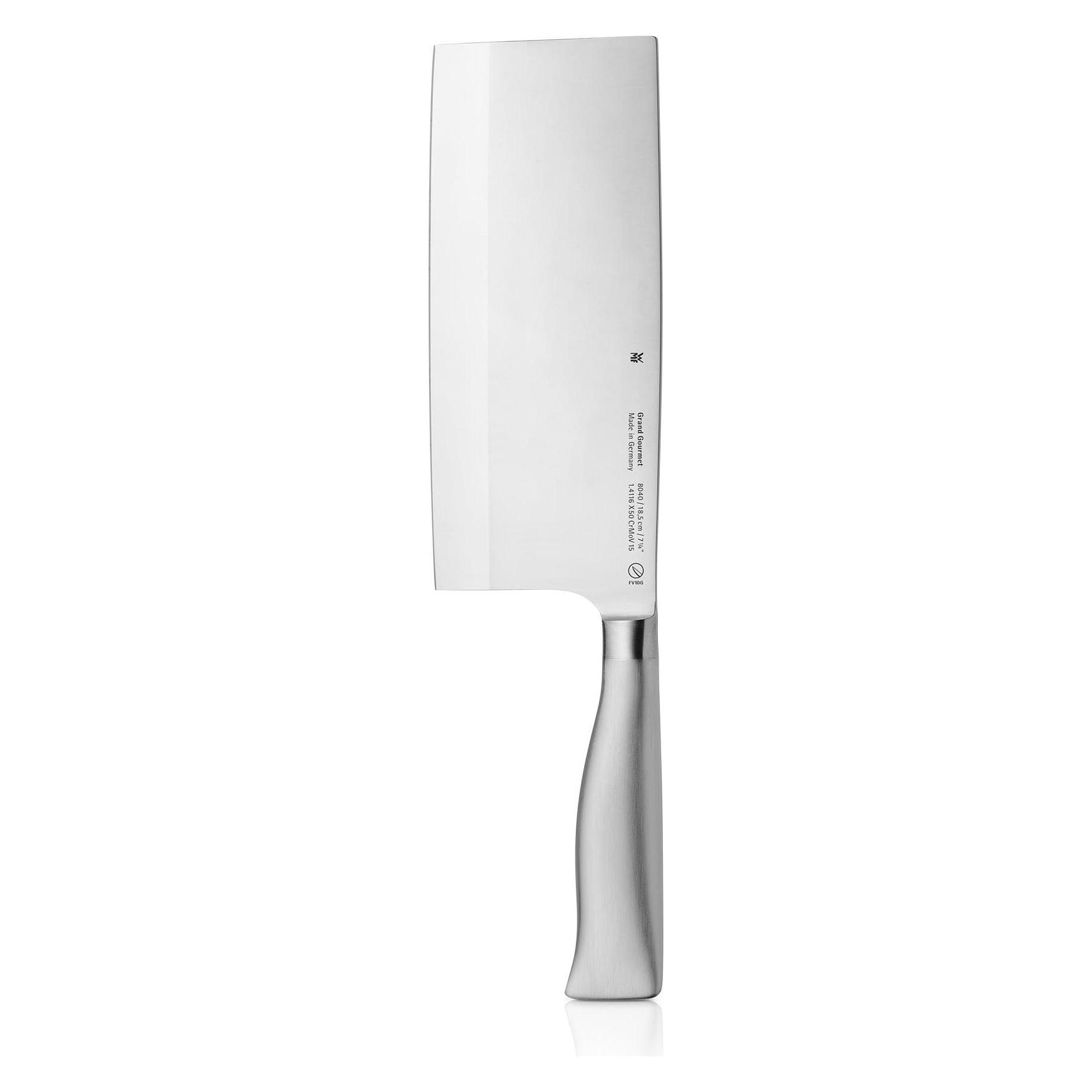 WMF Chinesisches Kochmesser 31,5cm Made in Germany Grand Gourmet Klingenstahl PC (18.50 cm) (18.8040.6032)