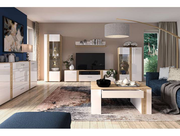 Wohnzimmer-Set Wohnzimmer Set 6-teilig – ADAGIO