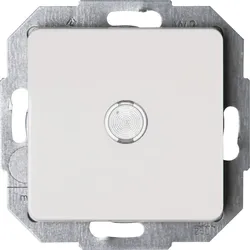 Kopp 618671087 MILANO - Universalschalter (Aus-/Wechsel) beleuchtet, Farbe: weiß