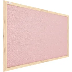 Allboards Pastellrosa Pinnwand mit Holzrahmen 60x40cm Pastellrosa Korktafel