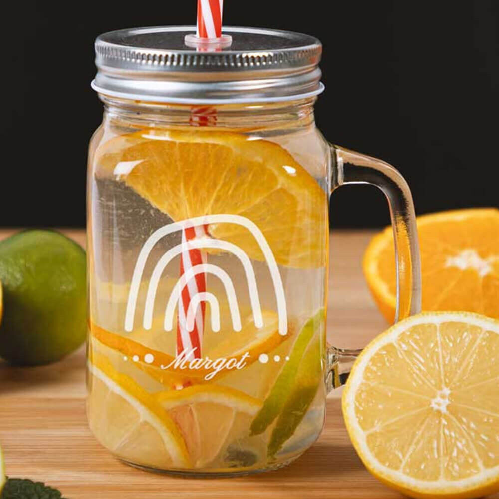 Ocadeau Mason Jar - Arc en Ciel