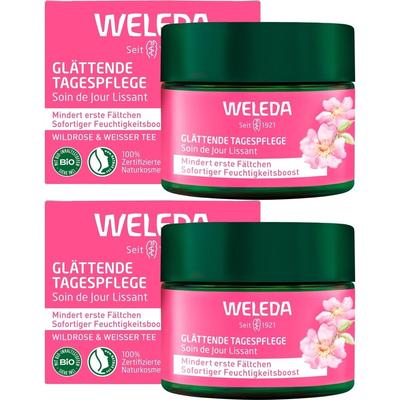 Weleda glättende Tagespflege Wildrose & weißer Tee 2x 2x40 ml Creme