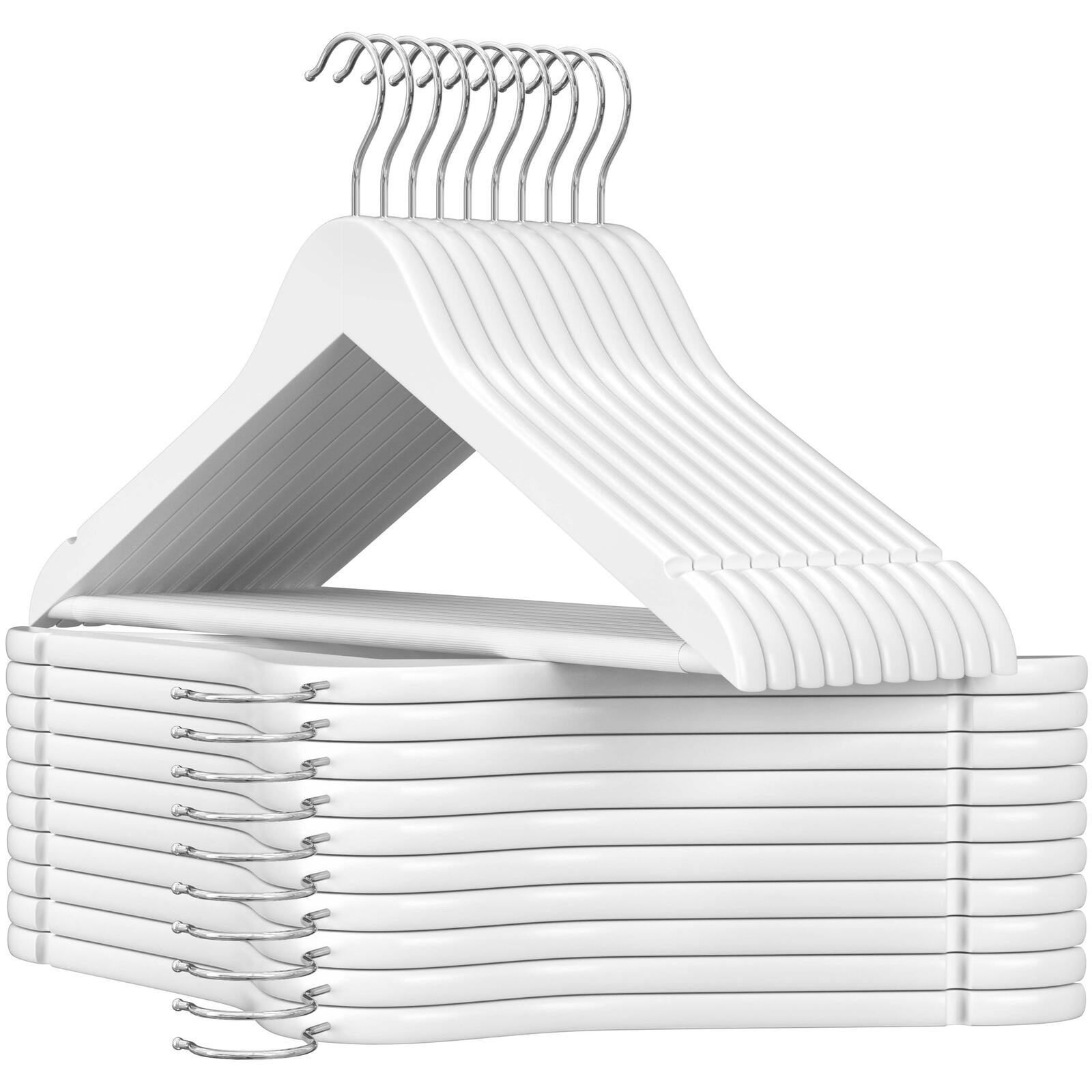 SONGMICS Kleiderbügel weiß CRW03W-20