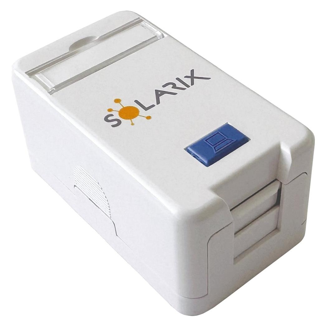 SLX Solarix Modulsteckdose für 1 Keystone zur Wandmontage weiss SXMO-1-0-WH (23100121)