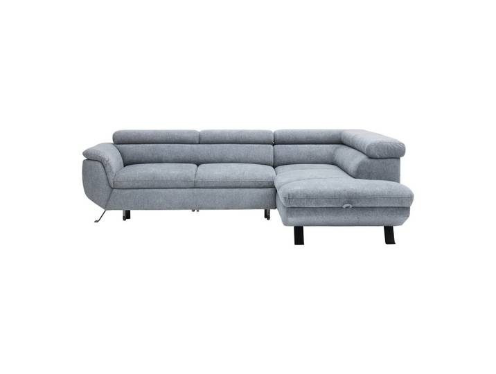 Ecksofa Webstoff Grau