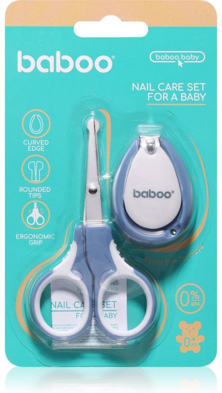 Baboo Nail Care Set kit manucure pour bébé Blue Haze 0m+ 2 pcs