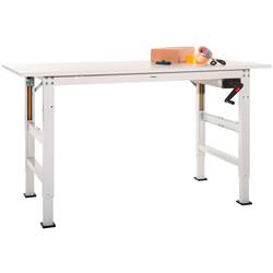 Manuflex AS0033.7016 Packtisch PACKPOOL Ergo K mit Melaminplatte, BxTxH = 2000 x 800 x 722-1022 mm Anthrazit
