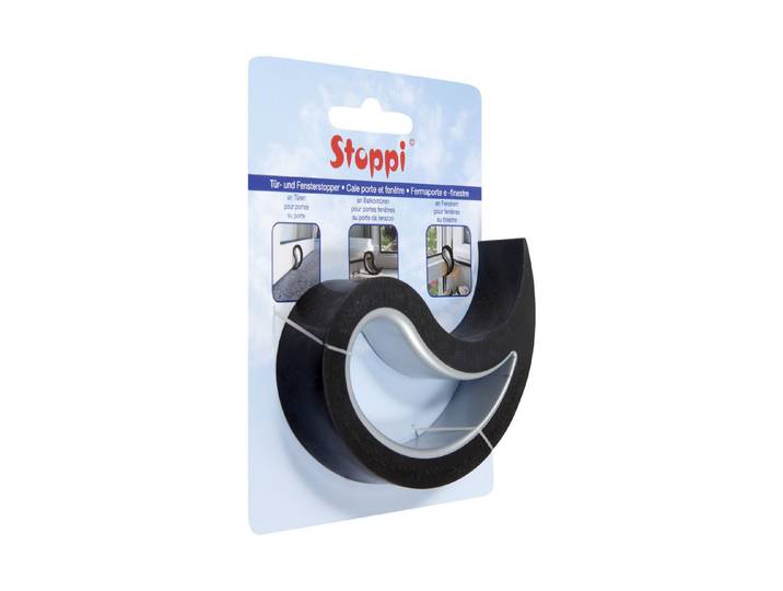 Türstopper Stoppi Schwarz 2 × 13 × 11 cm
