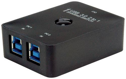 Value 14.99.2015 3 Port USB 3.2 Gen 1-Umschalter (USB 3.0) Schwarz