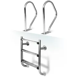 2-teilige Einbauleiter Trendline EXCLUSIV 4-stufig V2A Ø 42 mm Holm