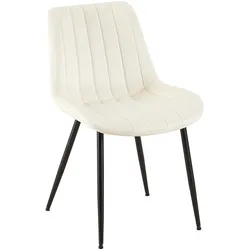 CLP Stuhl Rahden Samt - Farbe: creme