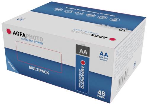 AgfaPhoto Power LR6 Mignon (AA)-Batterie Alkali-Mangan 1.5V 48St.