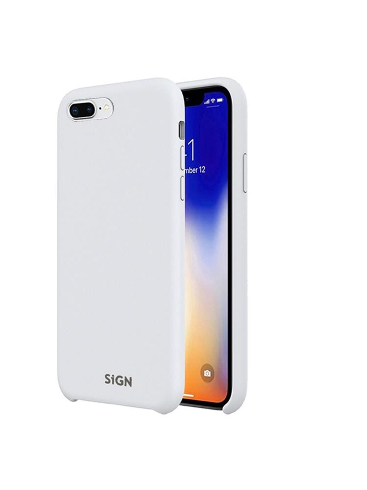 SiGN Liquid Silicone Case for iPhone 7 & 8 Plus - White