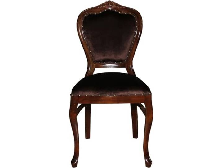 Casa Padrino Barock Luxus Esszimmer Stuhl Braun/Braun - Damen Schminktisch Stuhl - Limited Edition