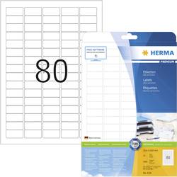 Herma 4336 Universal-Etiketten 35.6 x 16.9 mm Papier Weiß 2000 St. Permanent haftend Tintenstrahldrucker, Laserdrucker, Farblaserdrucker, Kopierer,