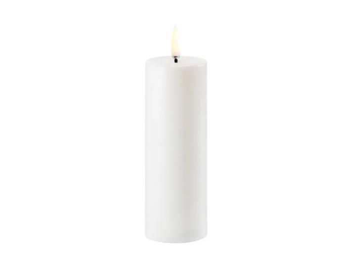 Uyuni Lighting Bougie bloc Uyuni LED blanc Ø5 cm 14,5 cm