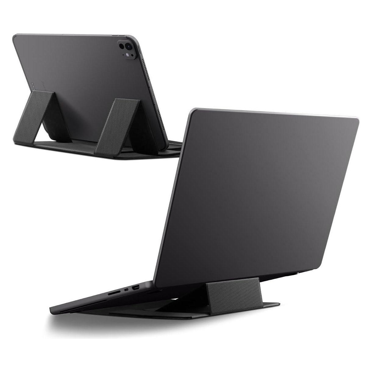 Spigen - Laptop & Tablet Stand LD201-S8 (AMP11117) - Foldable Type, Slim Fold - Black (AMP11117)