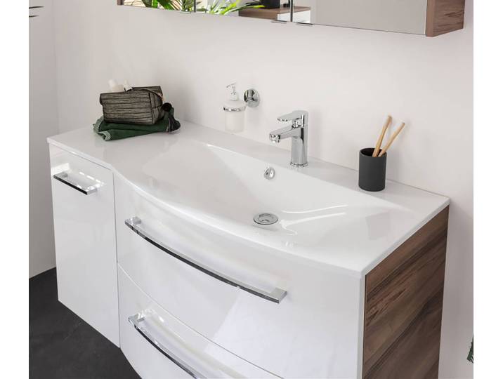 Gussbecken Lugano Breite 115 cm 115 x 16 x 46cm Ausrichtung links