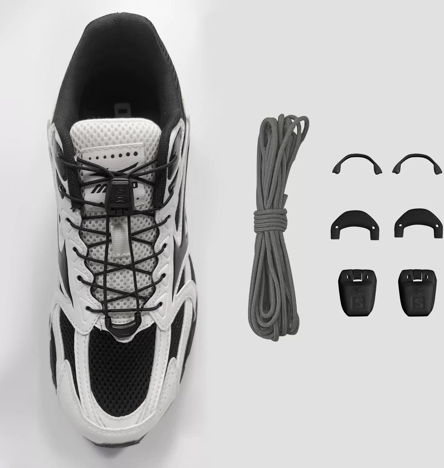 INF Salomon Quicklace Schnürsenkel S Grau