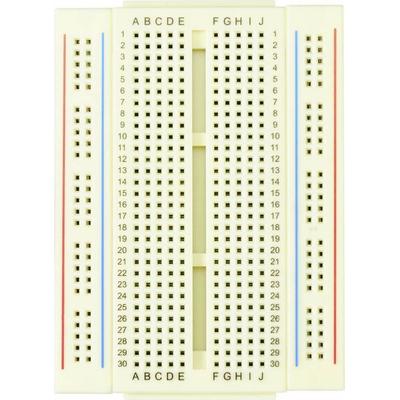 TRU COMPONENTS Steckplatine verschiebbar Polzahl Gesamt 400 (L x B x H) 86.5 x 64.5 x 8.5 mm 1 St.