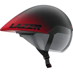 LAZER Helm Volante KinetiCore Triathlon/Zeitfahren Matte Black Red (M) 55-59 cm