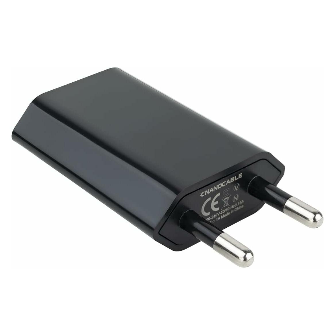 Nanocable USB-Ladegerät 10.10.2002 5W Schwarz (5 W, 1 Port) (10.10.2002)