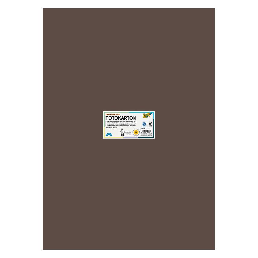 Folia Fotokarton 50x70cm dunkelbraun (300 g/m², 1x) (6170E)