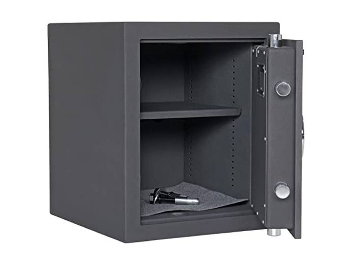 Rottner Wertschutzschrank EN1 Joe 50, Elektronikschloss, BxHxT 35x42x38 cm, anthrazit, Fachboden verstellbar, inkl. Montagematerial