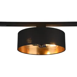 Schienensystem Duoline in Schwarz/Gold max. 25 W