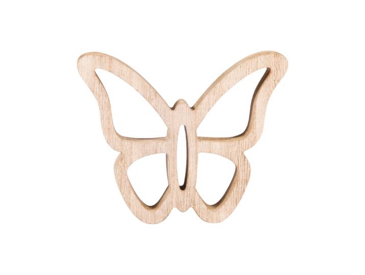 Holz Schmetterling, 14x11,5x2cm