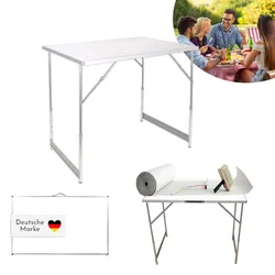 3-teilige Mehrzwecktische für Flohmarkt und Arbeit, höhenverstellbar