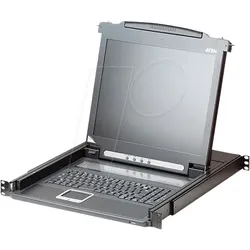 ATEN CL1000M - 19 Zoll KVM Konsole, 17" TFT mit Tastatur DE