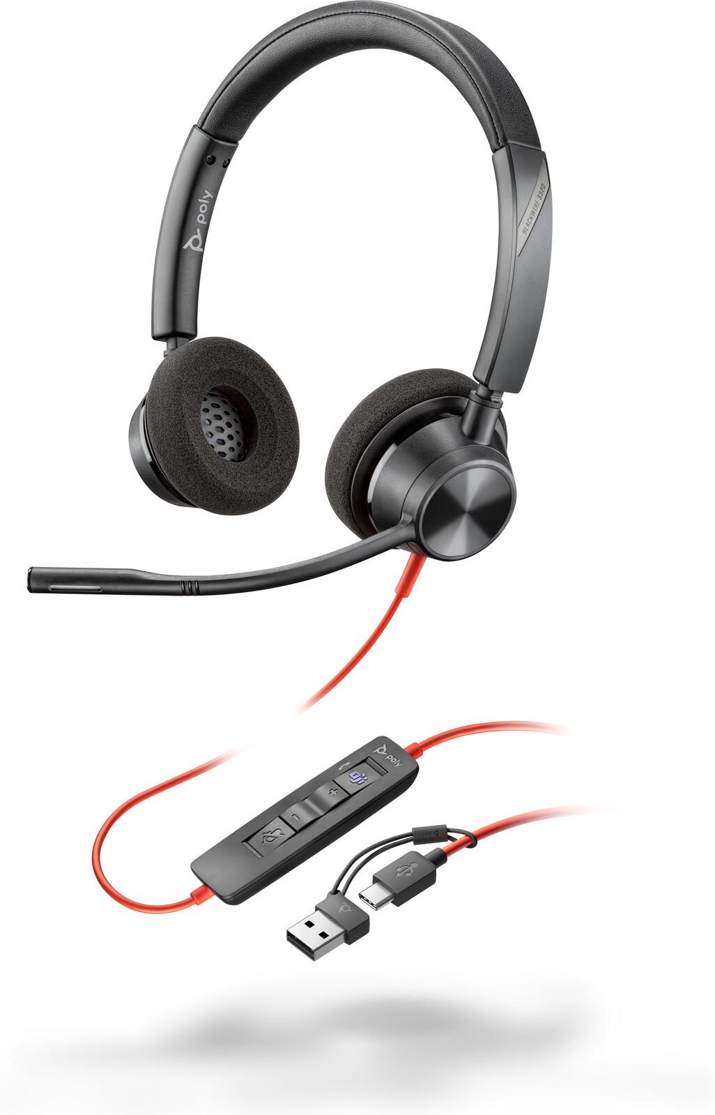 Poly Blackwire 3320 Stereo Headset 8X220AA