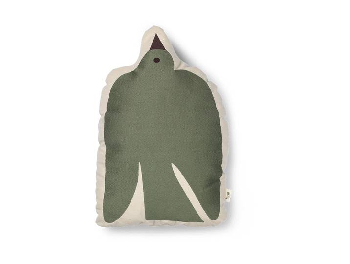 Ferm Living Coussin Swif bird 32,5x48 cm Avocado Green