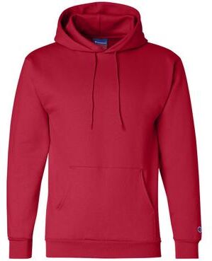 Champion S700 Powerblend Hooded Sweatshirt in Scarlet size Small   Cotton Polyester