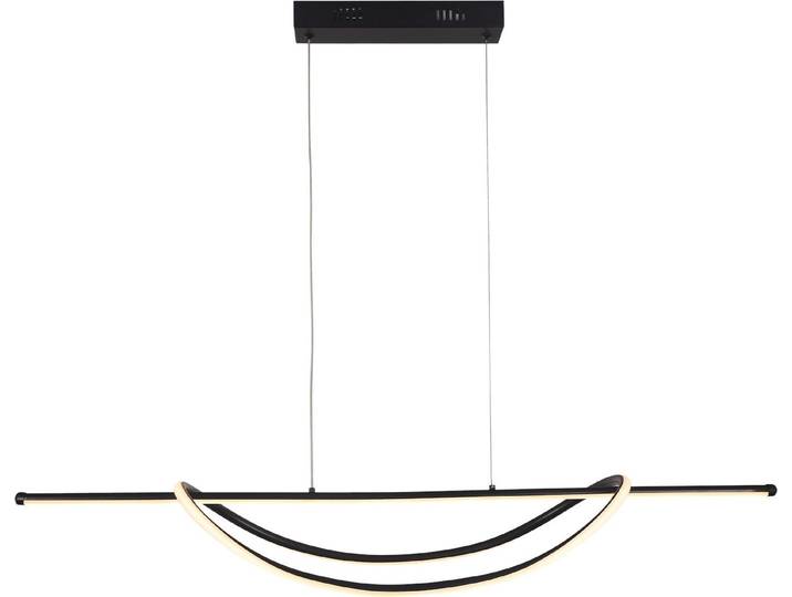 Moderne Designer-Pendelleuchte für das Wohnzimmer oder Esszimmer, über dem Tisch, schwarz, neutrale Farbe, LED 35W, AMBAR Milagro