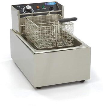 Maxima Professionele Frituurpan met Koude Zone, 10 Liter, Metallic