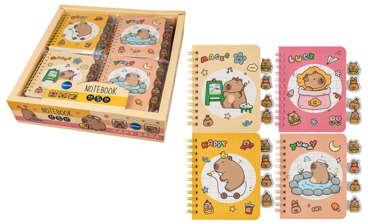 Centrum Notitieboekjes Capybara - 64 pagina's - 9 x 13,5 cm