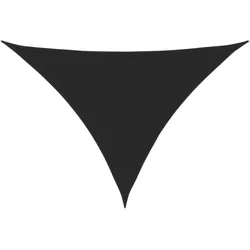 vidaXL Sonnenschirmsegel dreieckiges Oxford-Gewebe 4x5x5 m schwarz Outdoor Xi Prime Modell