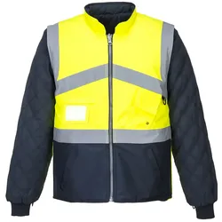 Warnschutz Wendejacke "S769" - M - gelb/marine