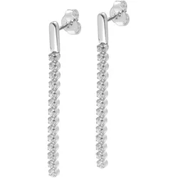 trendor 15103 Damen-Ohrringe 925 Silber Ohrstecker mit Zirkonia
