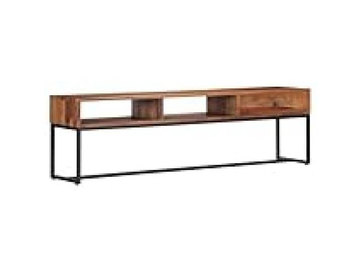 Helloshop26 Meuble télé Buffet TV télévision Design Pratique 160 cm Bois de sesham Massif 2502079