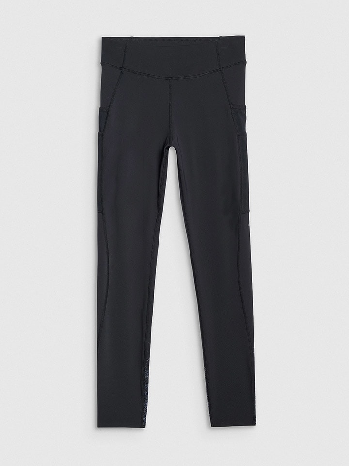 4F Trainingsleggings in Schwarz - S