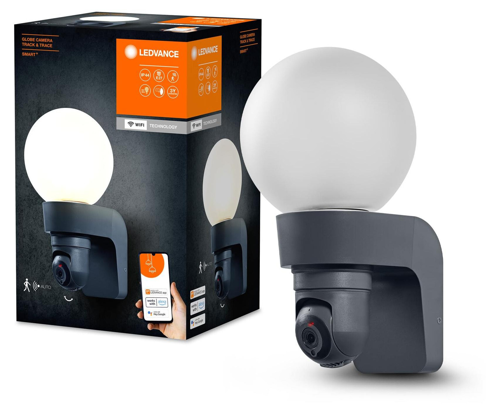 Ledvance Smart+ Camera Globe LED Buitenverlichting met Track & Trace