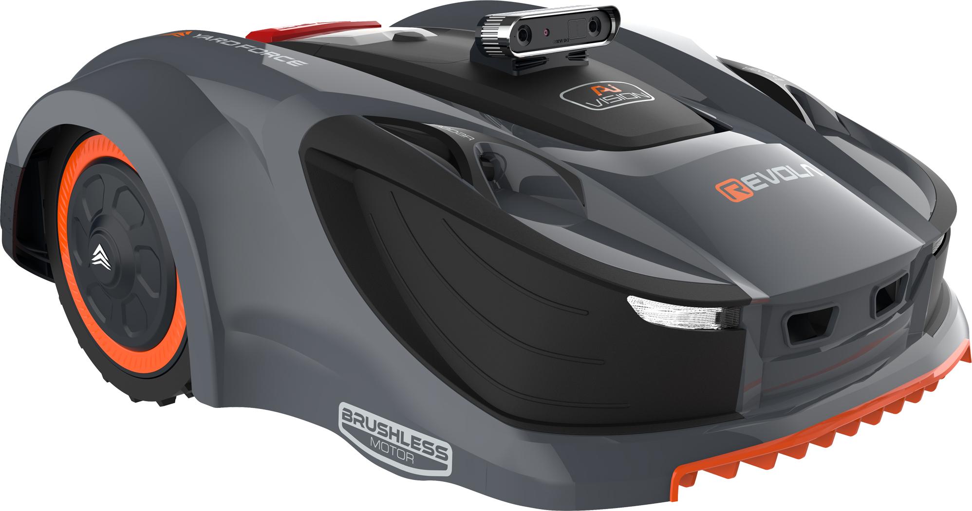 Yardforce Mähroboter Revola mit GPS, Kamera und RGB-Technologie orange-schwarz One Size