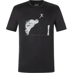 Super Natural, Herren, Sportshirt, Jumping Jack (XL), Schwarz