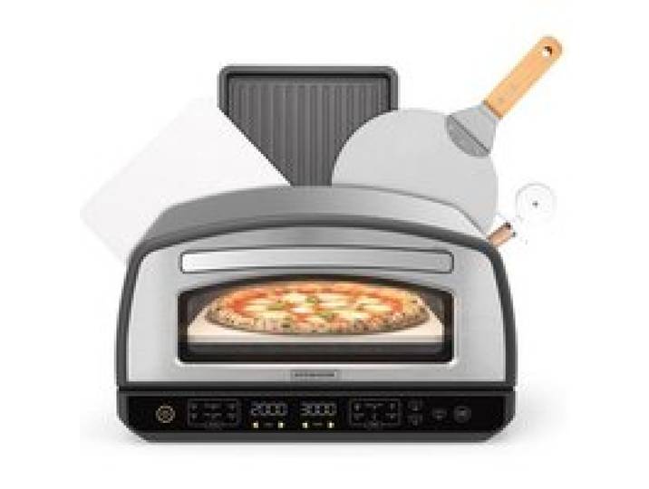 Four à pizza - KITCHENCOOK - K-PIZZA - 2000 W - Jusquà 450°C - 12 programmes