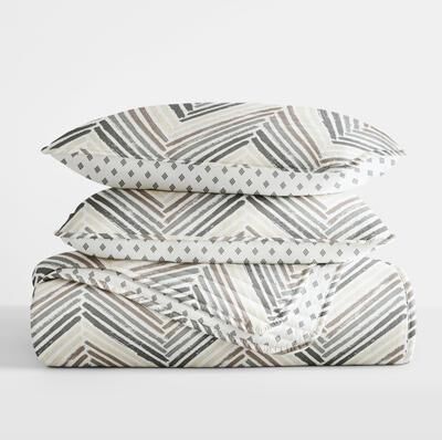 Becky Cameron All Season 3 Piece Diamond Chevron Reversible Quilt Set with Shams