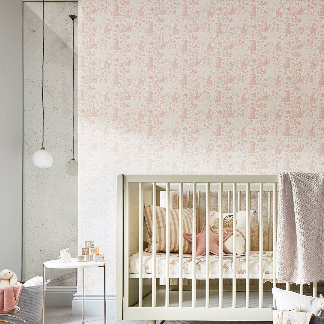 Harlequin Into the Meadow 10.05m x 52cm Duck Egg Wallpaper Roll Powder 1,005cm L
